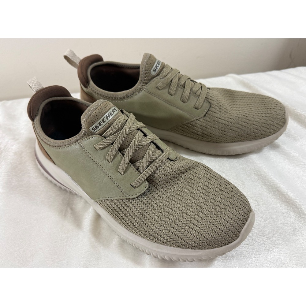 Skechers Sneakers Men's 11 Taupe Classic Fit Memory Foam Casual Comfort